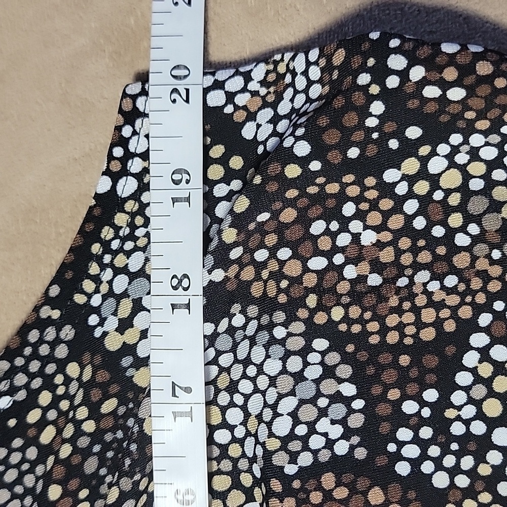 Christopher & Banks Tank Blouse Dotted Neutral Colors Size Large EUC - Picture 7 of 8